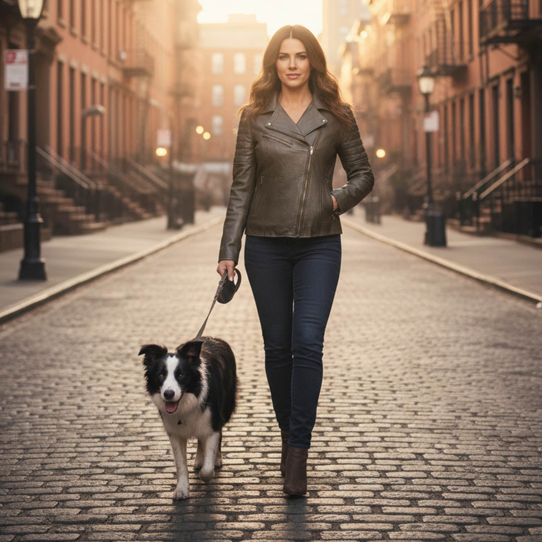 Milwaukee Leather Women's Duchess Olive Motorcycle Style Fashion Casual Leather Jacket SFL2870