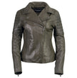 Milwaukee Leather Women's Duchess Olive Motorcycle Style Fashion Casual Leather Jacket SFL2870