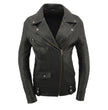 Milwaukee Leather Women's Black Premium New Zealand Lambskin Motorcycle Style Leather Jacket SFL2875