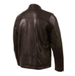 Milwaukee Leather Vintage SFM1803 Men's Brown Leather Moto Style Fashion Jacket
