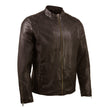 Milwaukee Leather Vintage SFM1803 Men's Brown Leather Moto Style Fashion Jacket
