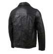 Milwaukee Leather Vintage SFM1804 Men's Classic Black Zipper Front Jacket with Shirt Collar