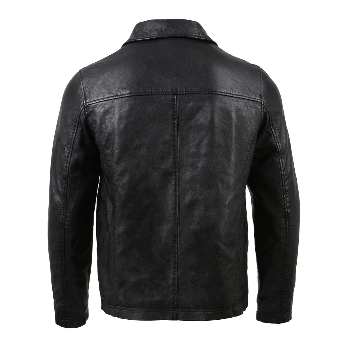 ＭＡＶＲＩＫＭＡＸＬＩＴＥ１１．５° Milwaukee Leather Vintage SFM1804 Men's Classic Black Zipper Front