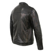 Milwaukee Leather SFM1809 Men's Two-Tone Euro Collar Cafe Style Leather Jacket