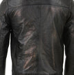 Milwaukee Leather SFM1809 Men's Two-Tone Euro Collar Cafe Style Leather Jacket