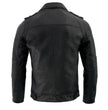Milwaukee Leather SFM1810 Men's Black Lamsbkin Patch Pocket Leather Jacket