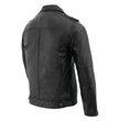 Milwaukee Leather SFM1810 Men's Black Lamsbkin Patch Pocket Leather Jacket