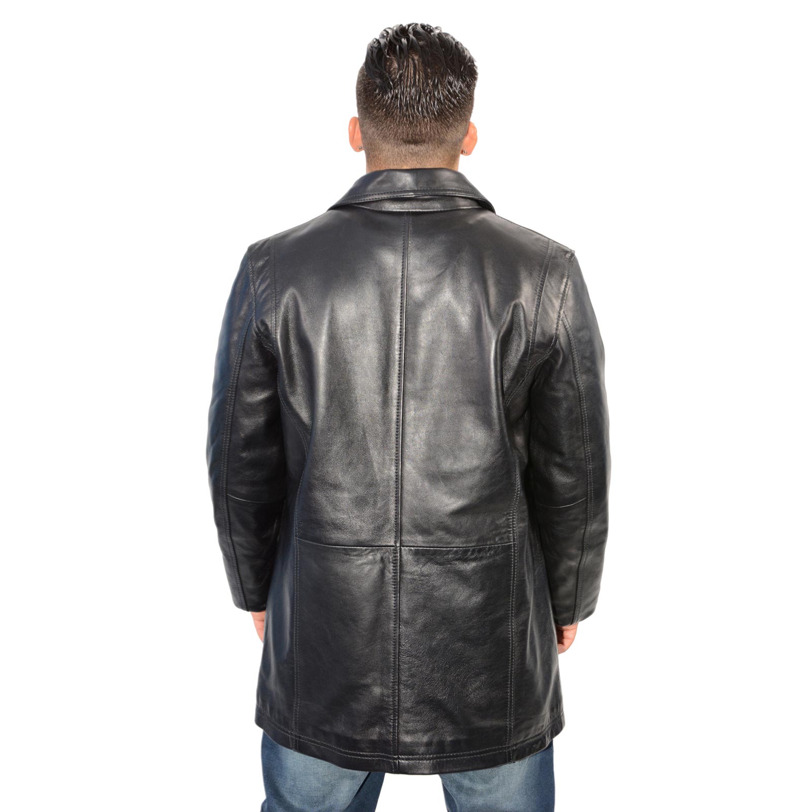 Milwaukee Leather Men's Black Classic Button Closure Fashion