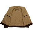 Milwaukee Leather Vintage SFM1817 Men's Brown Suede Leather Fashion Coat Jacket w/ Plush Sherpa Inside Lining