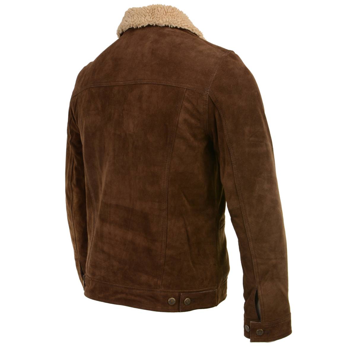 Milwaukee Leather Vintage SFM1817 Men's Brown Suede Leather