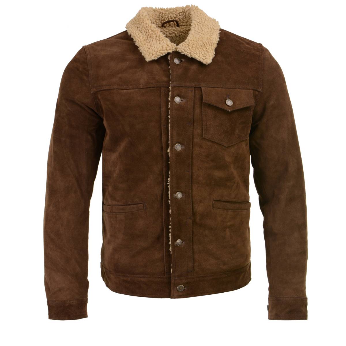 Milwaukee Leather Vintage SFM1817 Men's Brown Suede Leather