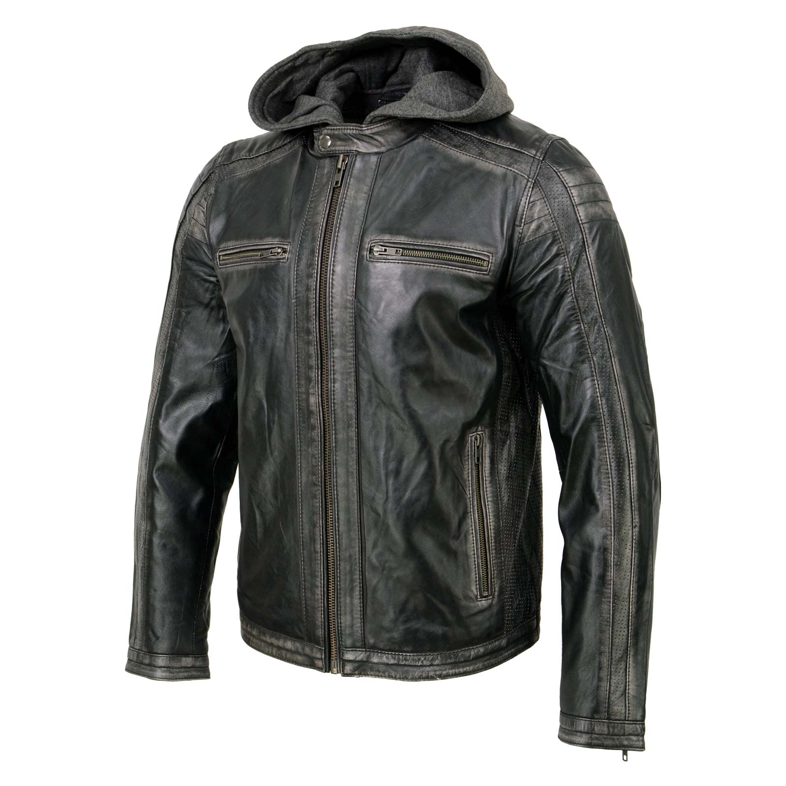 Milwaukee Leather SFM1846 Men's Black Fashion Casual Leather