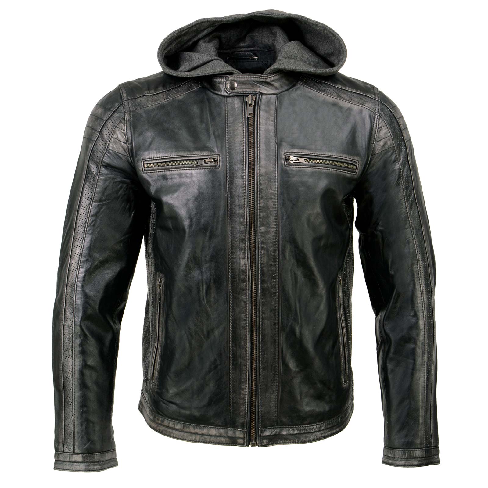 Milwaukee Leather SFM1846 Men's Black Fashion Casual Leather