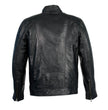 Milwaukee Leather Men's Black Motorcycle Fashion Leather Jacket with Front Zipper Closure SFM1860