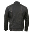 Milwaukee Leather SFM1861 Men's Two-Tone Leather Jacket with Front Zipper Closure