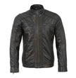 Milwaukee Leather SFM1861 Men's Two-Tone Leather Jacket with Front Zipper Closure