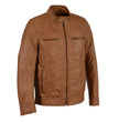 Milwaukee Leather SFM1865 Men's Saddle Classic Zipper Front Leather Jacket