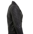 Milwaukee Leather SFM1885 Men's Black Leather Fashion Jacket with Piping Design