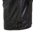 Milwaukee Leather SFM1885 Men's Black Leather Fashion Jacket with Piping Design