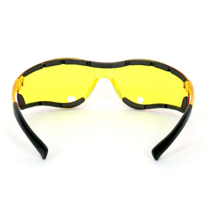 Hot Leathers Safety Wings Sunglasses with Yellow Lenses SGF1067