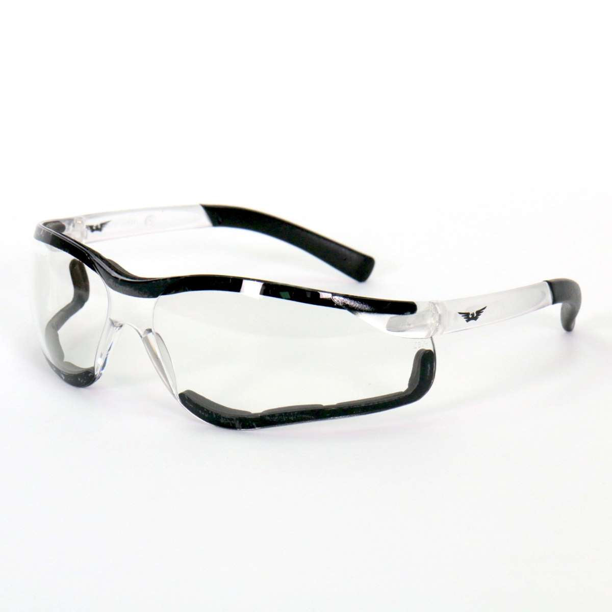 Hot Leathers Safety Wings Glasses with Clear Lenses SGF1068