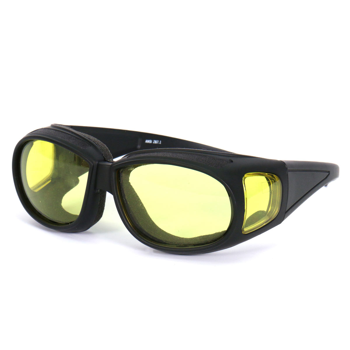 Hot Leathers SGF1075 Yellow Foam Padded Defender Glasses