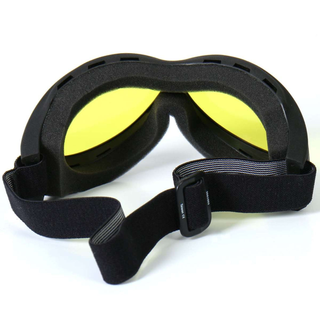 Hot Leathers Big Ben Goggles with Yellow Lenses SGG1003