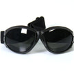 Hot Leathers SGG1004 Eliminator Style Motorcycle Riding Goggles with Smoke Lenses