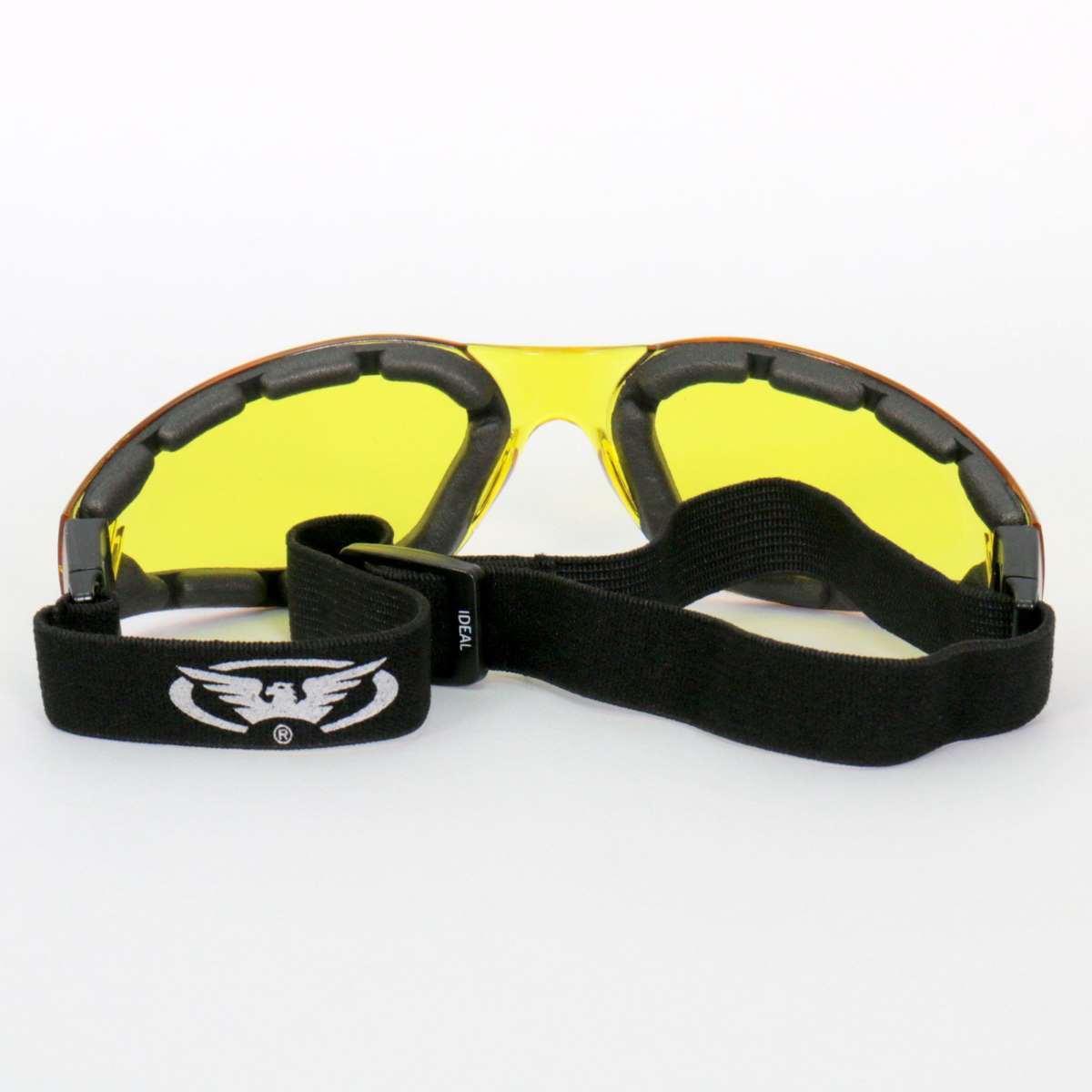 Hot Leathers Safety Sunglasses Goggles with Yellow Lenses SGG1014