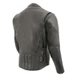 Milwaukee Leather Men's Over Drive Black Vented Tall Cowhide Motorcycle Jacket - SH1010TALL