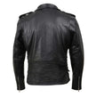 Milwaukee Leather SH1011 Men's Classic Brando Premium Leather Black Motorcycle Riders Leather Jacket w/ Side Laces