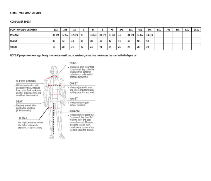 Milwaukee Leather SH1103 Men&