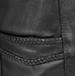 Milwaukee Leather SH1314TALL Men's Classic Black Braided Leather Vest with Side Laces