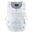 Genuine Leather SH1367ZW Men’s 'Bullet Proof Replica' White Leather Vest