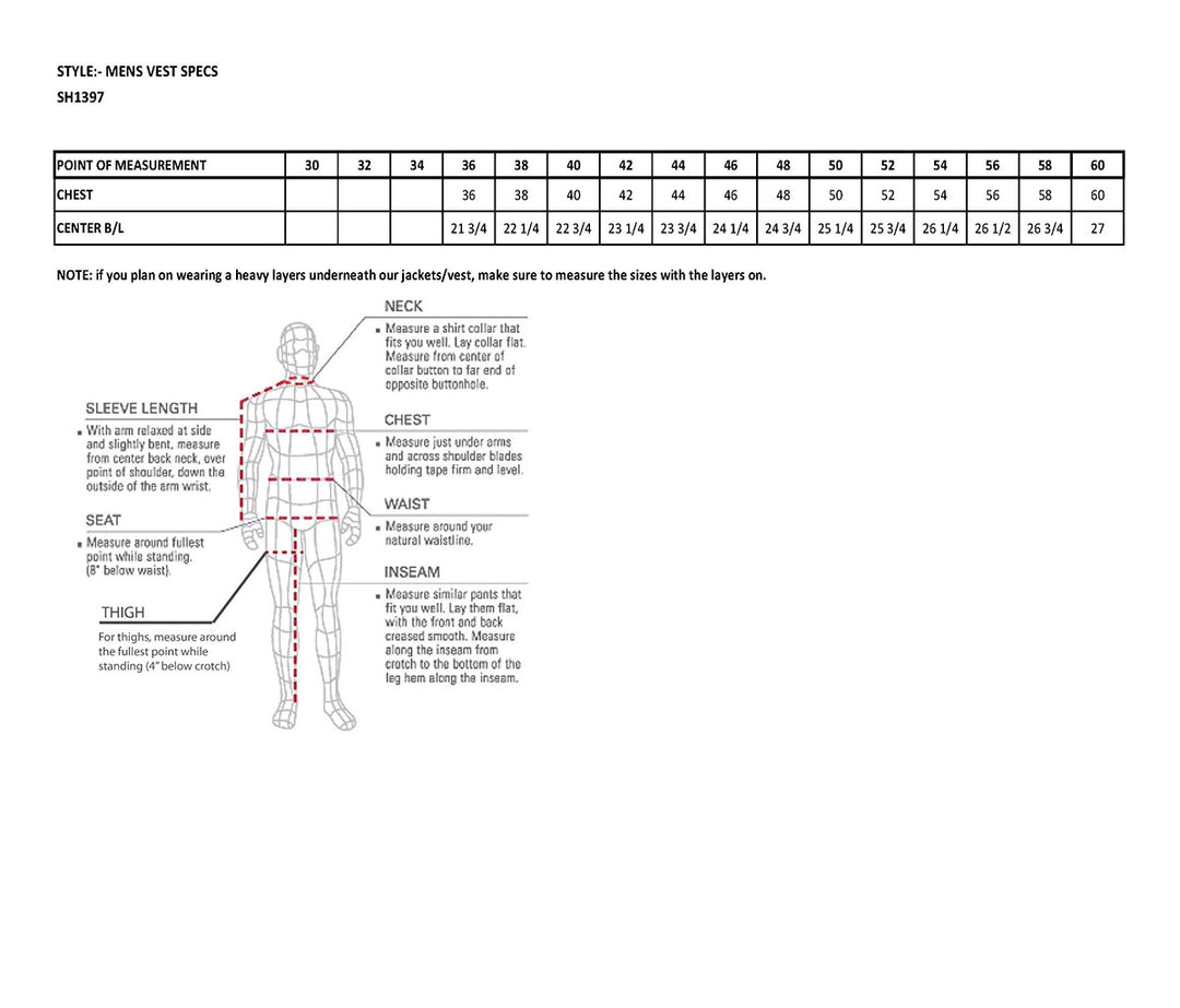 Milwaukee Leather SH1397 Men&