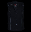 Milwaukee Leather SH1955 Ladies Black Textile Vest with Wing Embroidery