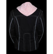 NexGen SH1966 Ladies Black and Pink 3/4 Jacket with Reflective Tribal and Hoodie
