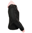 NexGen SH1966 Ladies Black and Pink 3/4 Jacket with Reflective Tribal and Hoodie