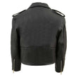 Milwaukee Leather SH2010 Toddlers Black Classic Motorcycle Leather Jacket