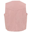 Milwaukee Leather SH2011PINK Girls Pink Three Snap Leather Vest