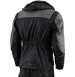 NexGen Men's SH2049 Black and Grey Hooded Water Proof Armored Rain Suit
