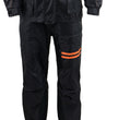 NexGen Men's SH2051 Black and Orange Hooded Water Proof Armored Rain Suit
