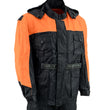 NexGen Men's SH2051 Black and Orange Hooded Water Proof Armored Rain Suit