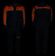 NexGen Men's SH2051 Black and Orange Hooded Water Proof Armored Rain Suit