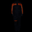 NexGen Ladies SH205101 Black and Orange Armored Hooded Water Proof Rain Suit