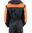 NexGen Ladies SH205101 Black and Orange Armored Hooded Water Proof Rain Suit