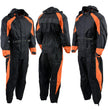 NexGen Men's SH2052 Black and Orange Hooded Water Proof Armored Rain Suit