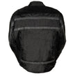 NexGen SH2095 Men's 'Racer' Black Textile Reflective Motorcycle Jacket