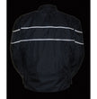NexGen SH212102T Men's Tall Sizes Black Textile Vented Moto Jacket with Reflective Piping