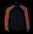 NexGen SH2153 Men's Black and Orange CE Armored Motorcycle Textile and Leather Combo Jacket